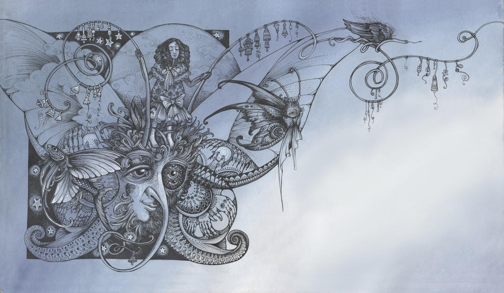 the tale about a blue butterfly by AnnaOparina the tale about a blue butterfly by AnnaOparina