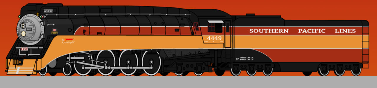 Deviantart Sp Train Southern Pacific 4449 by Chessie-2101 on DeviantArt