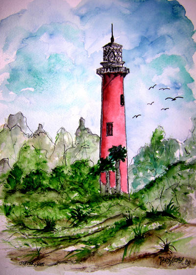 Jupiter Florida Lighthouse art