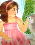 My cat and me by Sangeeta1995