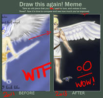Draw This Again Meme Fox-angel