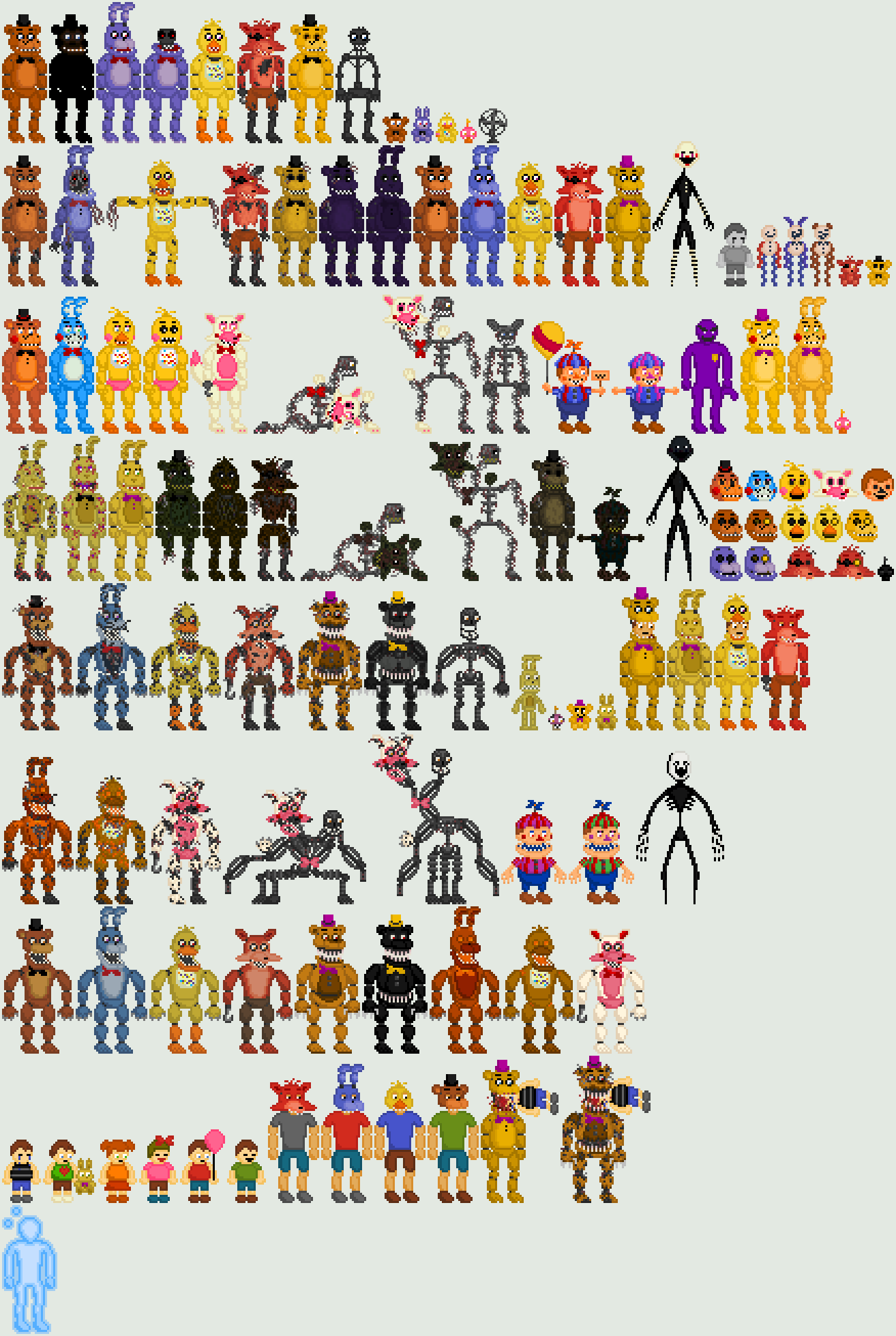 Five Nights at Freddy's Pixel Art