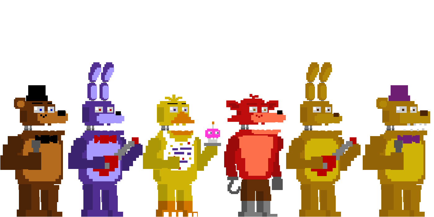 Fnaf 4 Styled Minigame Animatronics by Shaddow24 on DeviantArt