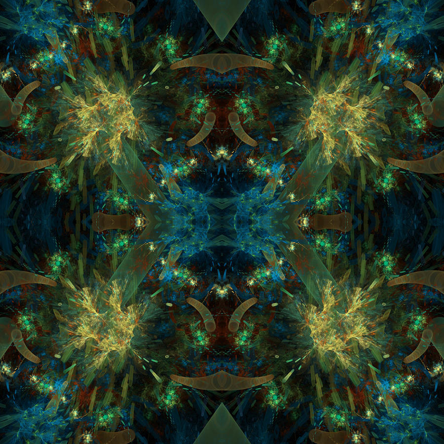 Fractal Tile - 02 by Arialgr