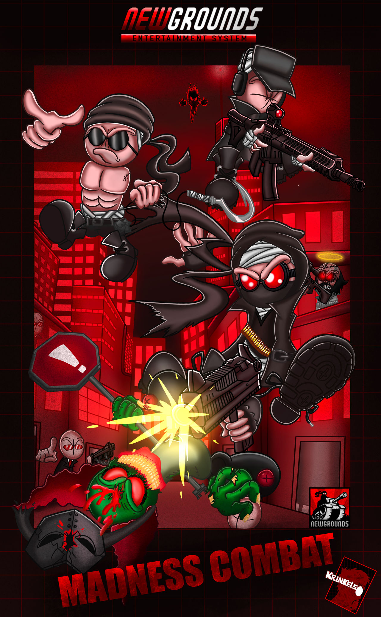 Madness Combat 1 Poster by Tarantulabean on Newgrounds