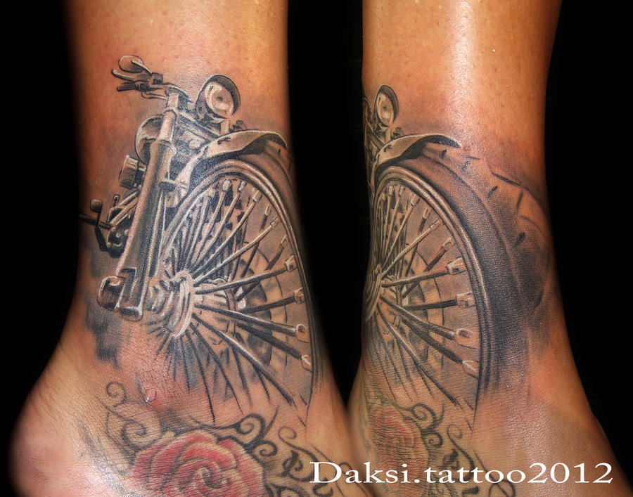 Harley Davidson tattoo by Daksi on DeviantArt.