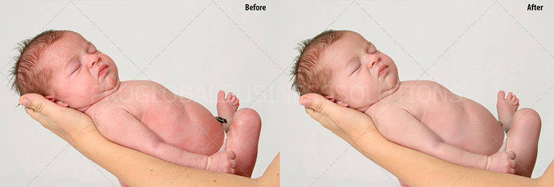 Outsource newborn photo editing services