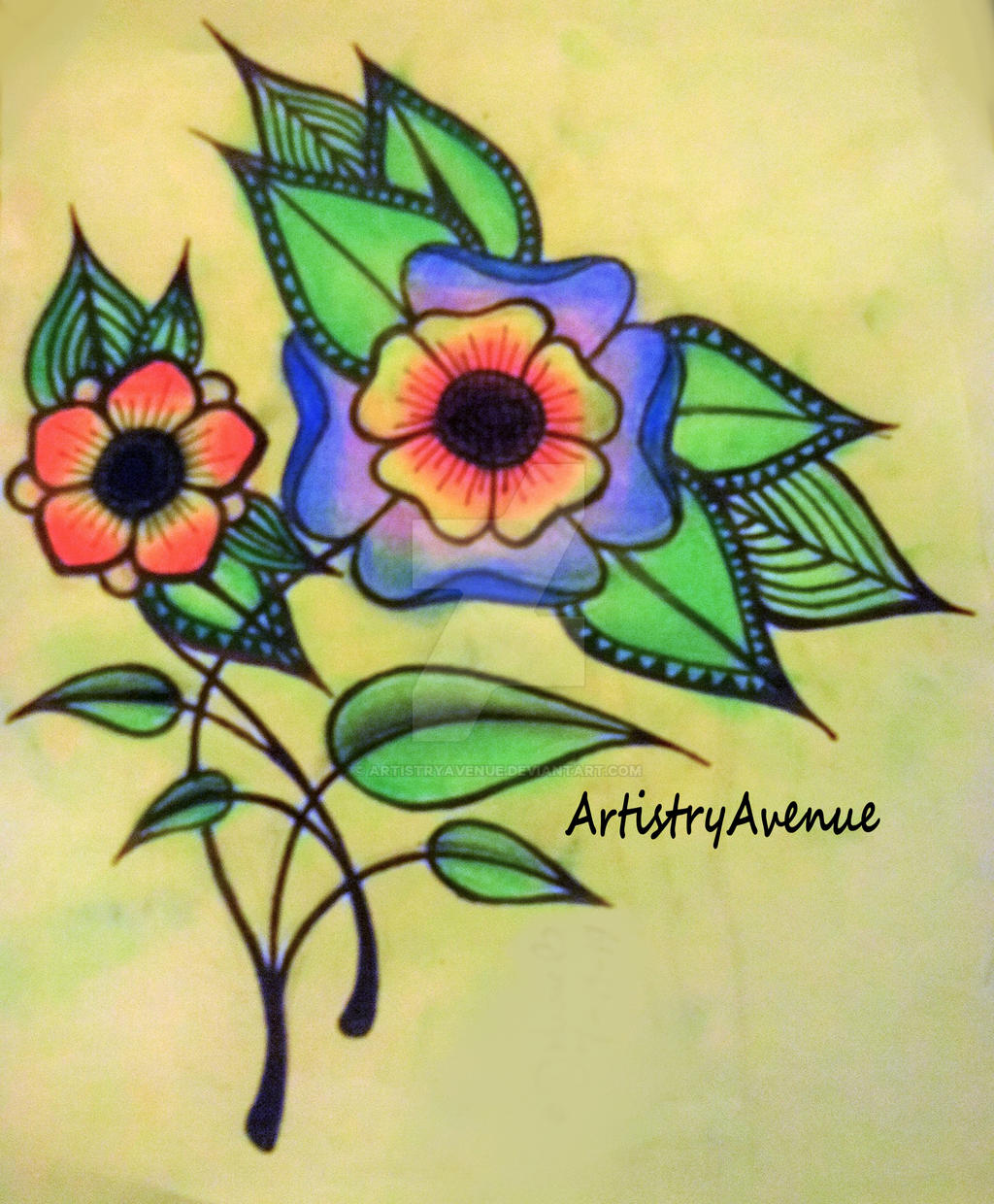 flower tattoo design