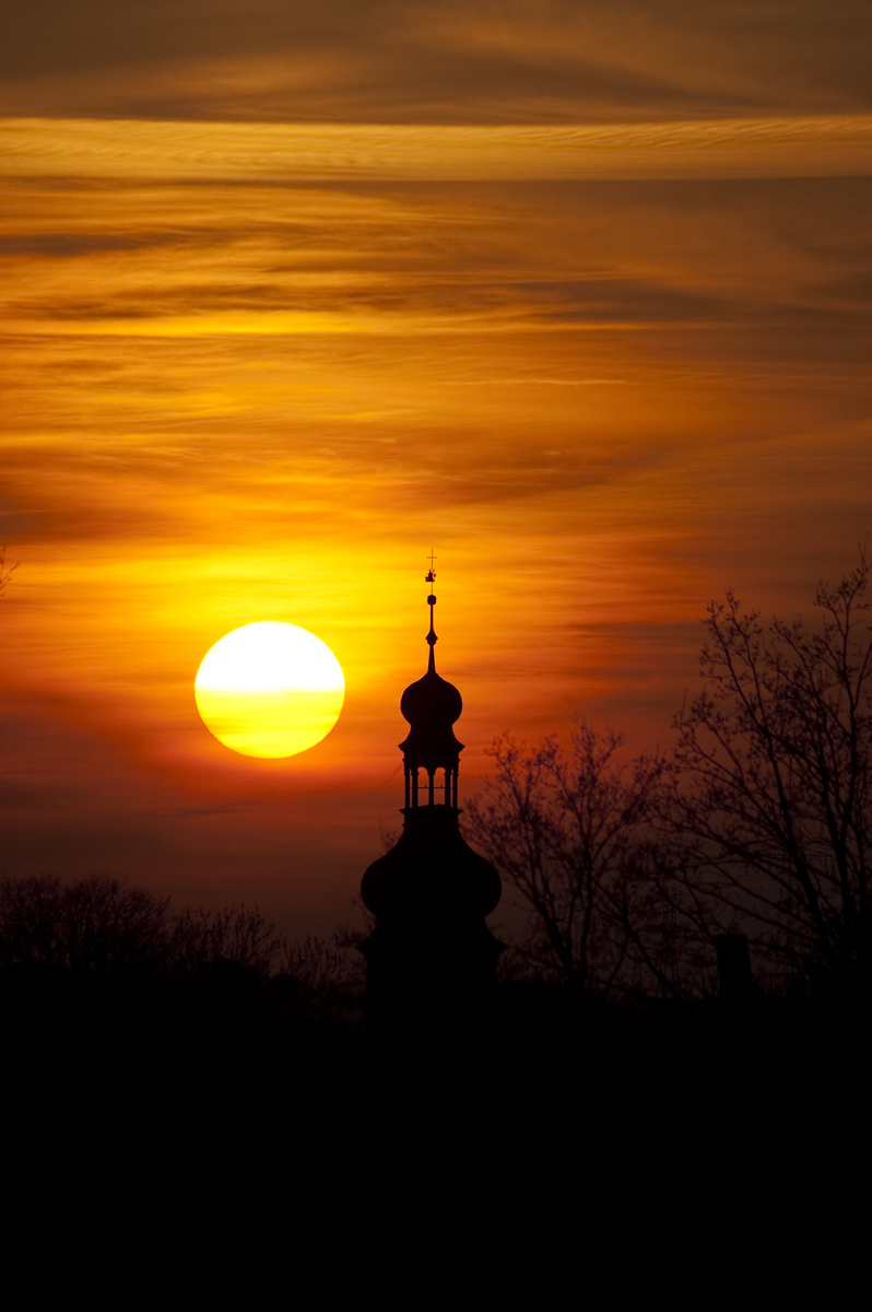 the sun and the church