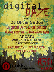 Digital Daze Party Poster