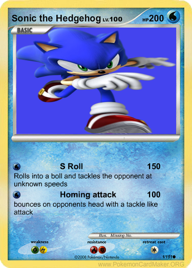 Sonic Rizz Card Sonic the Hedgehog card by SSBBKingz on DeviantArt