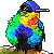 Free Fiery Throated Hummingbird Icon