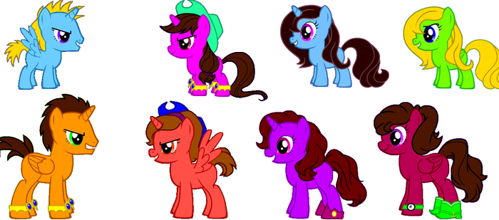 Zian and friends in My Little Pony