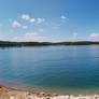 Panorama of lake Norfork in Arkansas