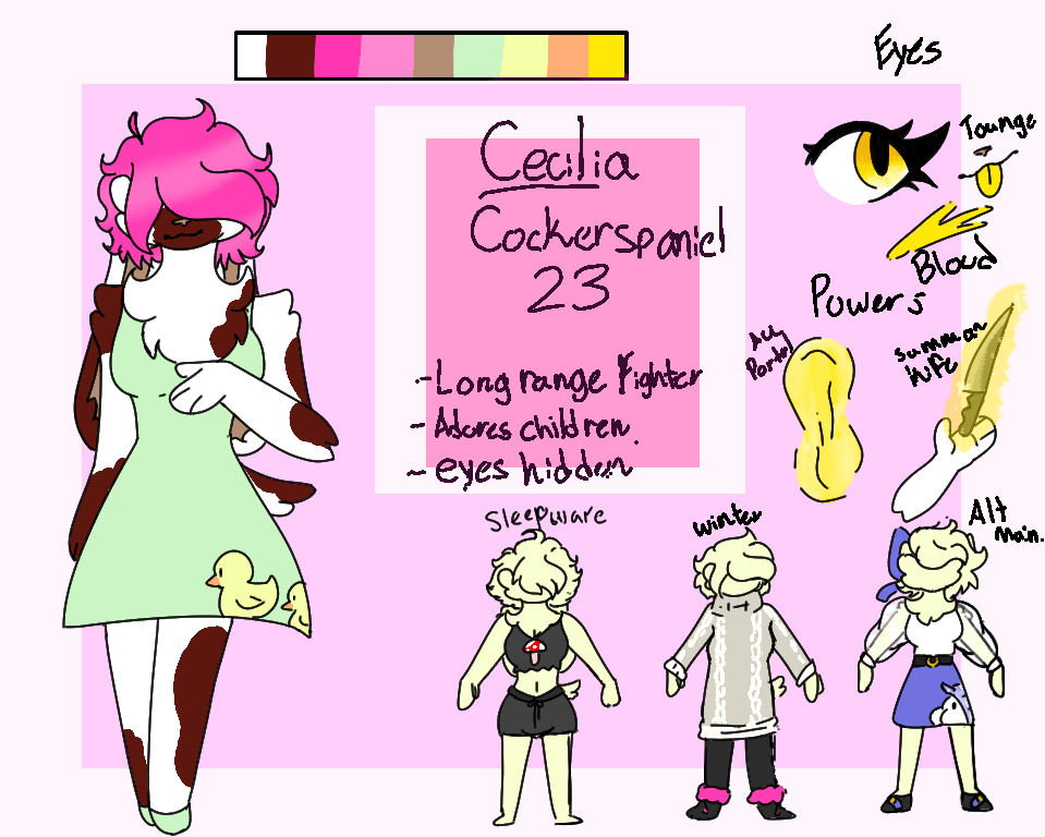 Cecilia reference sheet. by CeciliaWingding on DeviantArt