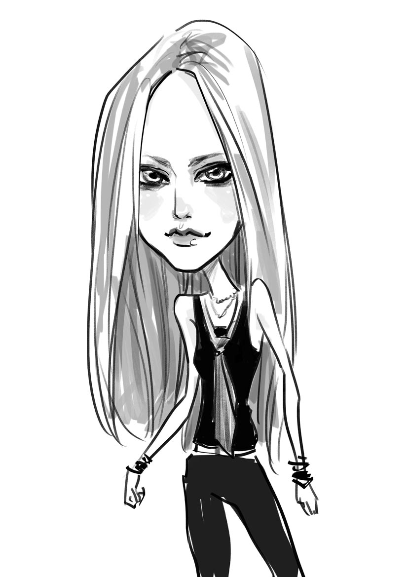 avril lavigne caricature?