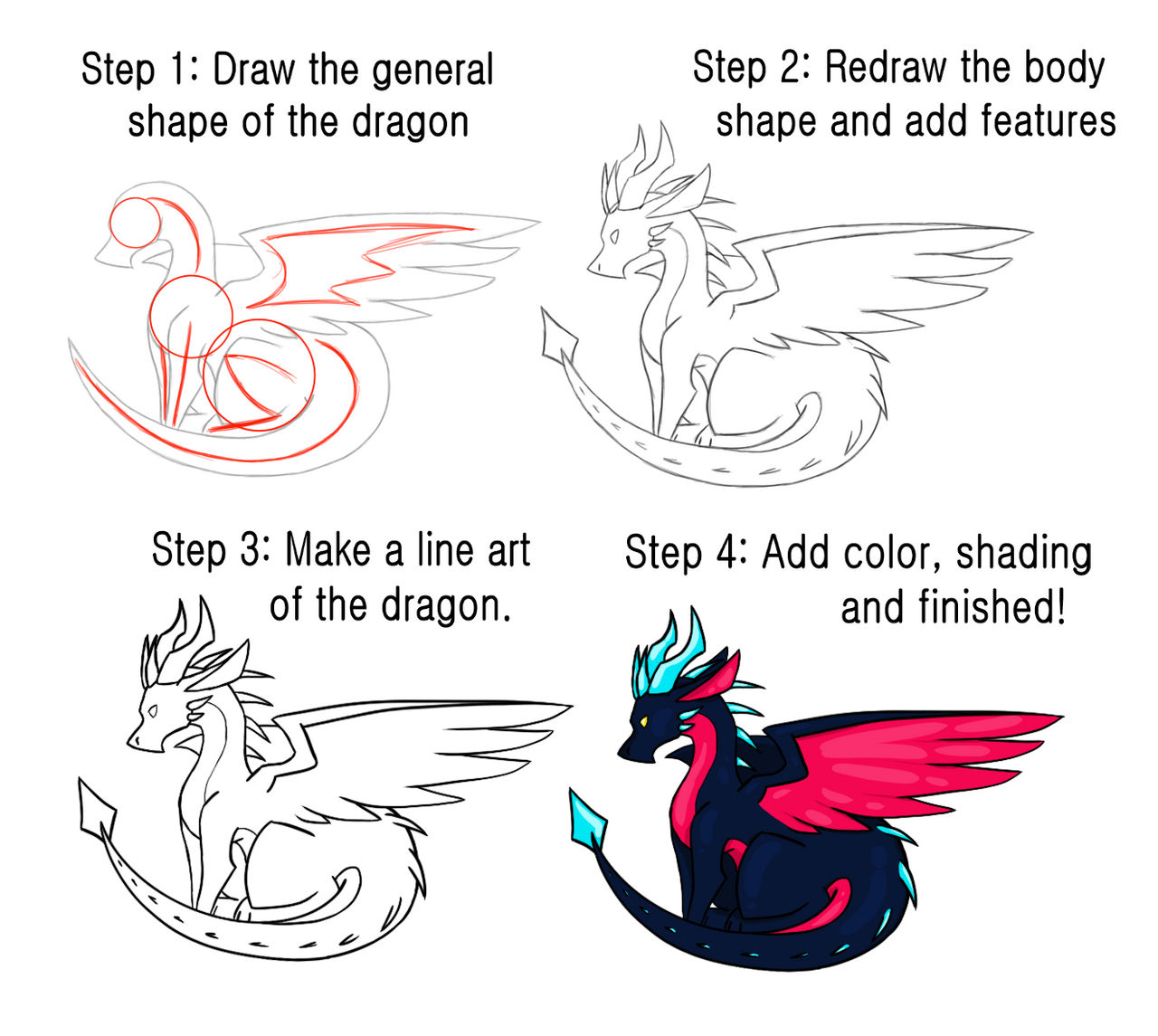 Dragon Tutorial Entry by NocnaFuria8532 on DeviantArt