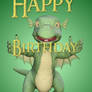 Little dragon Happy Birthday Card