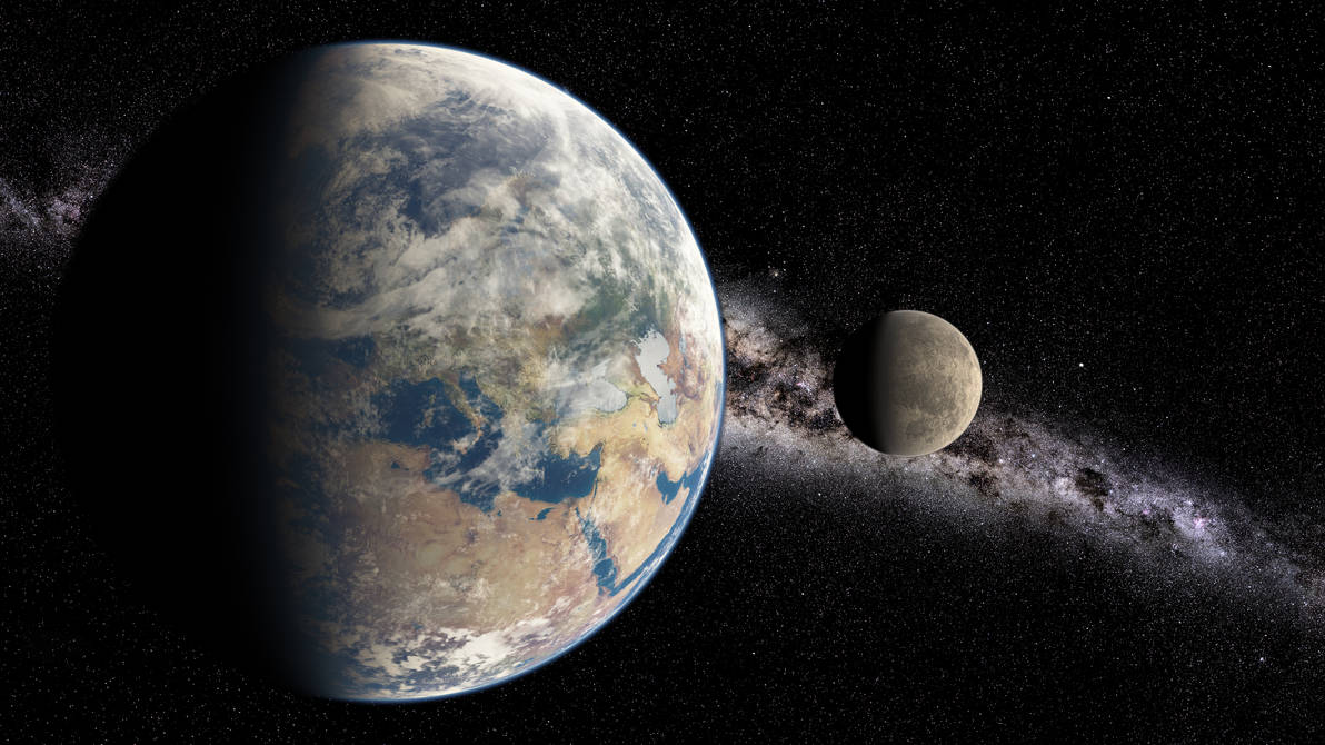 Earth and moon in 3022 by DuneDrifter on DeviantArt