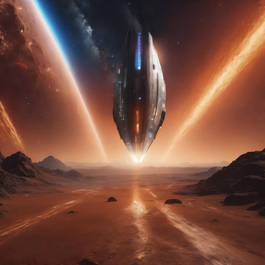 Alien Spaceship Landing by DuneDrifter on DeviantArt