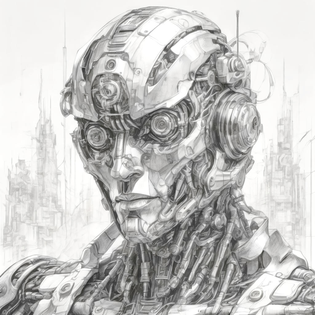 Psyborg Drawing Cyborg pencil drawing by DuneDrifter on DeviantArt