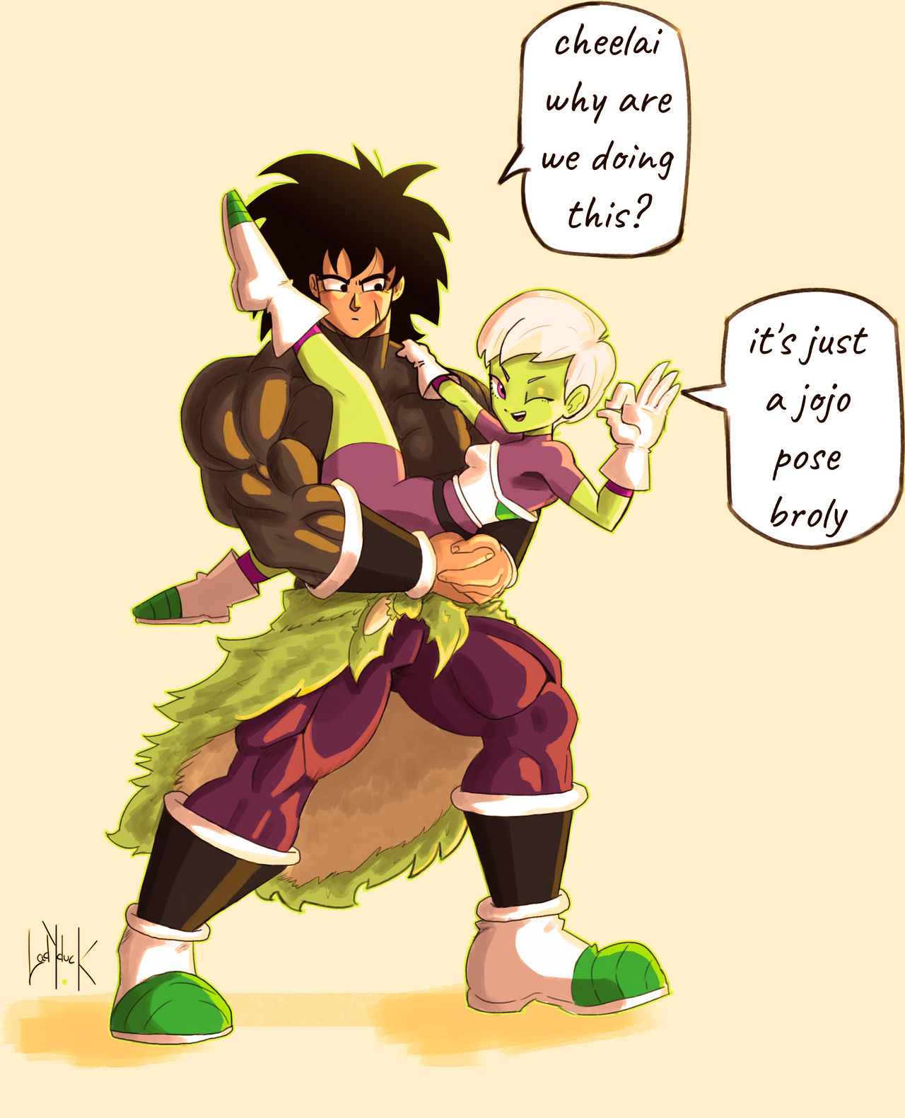 Broly And Cheelai by LadyDUCK666 on DeviantArt