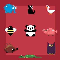 pixel animals