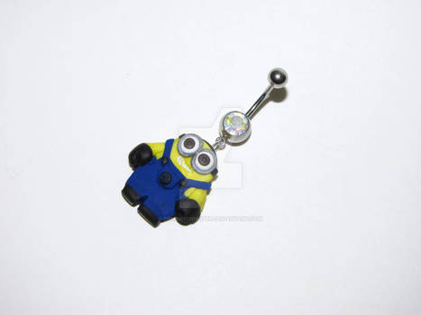 Despicable me minion belly button ring