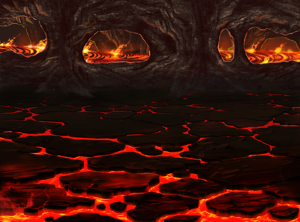 Lava Cave Battle Background by lokiie1984 on DeviantArt