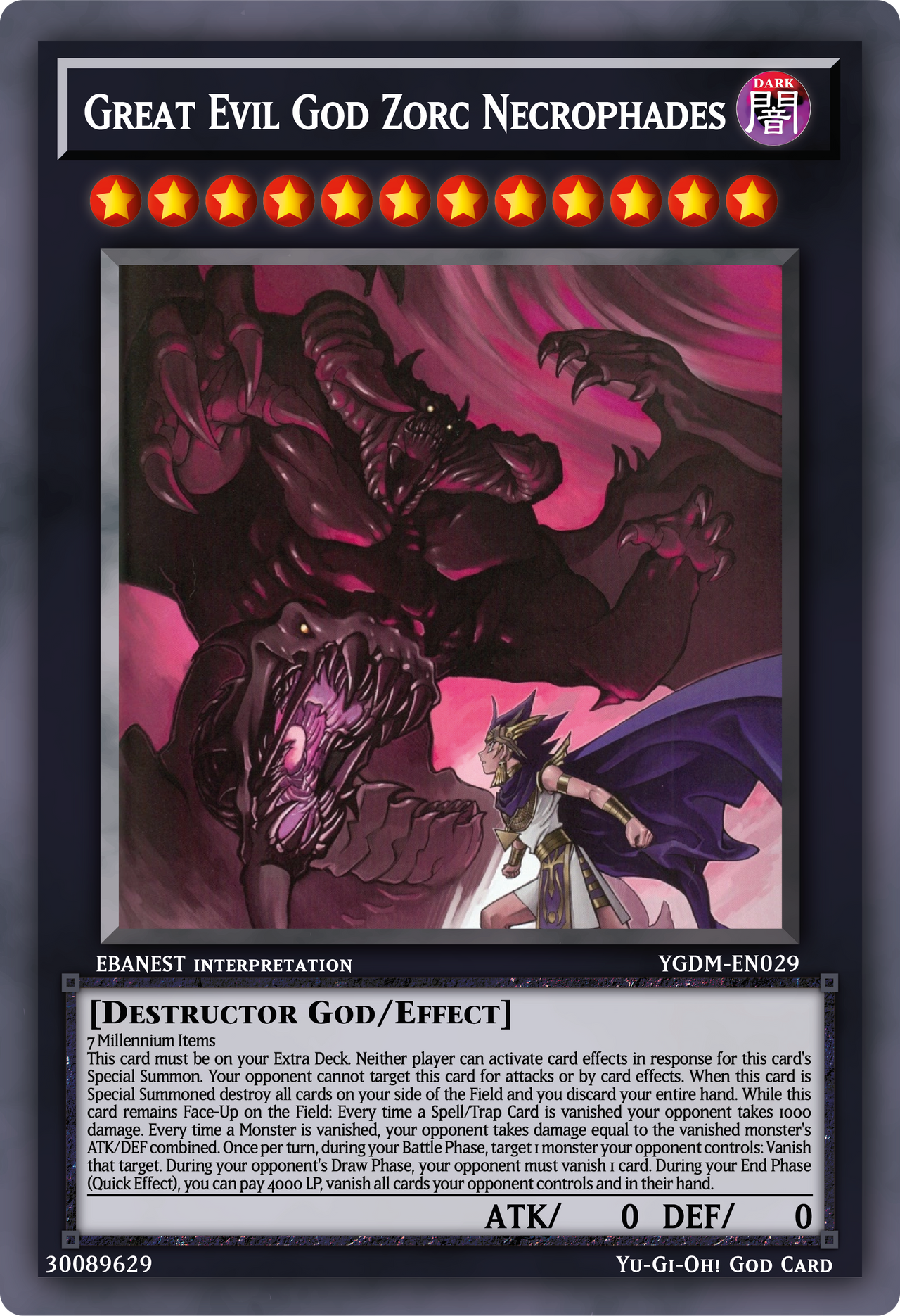 Great Evil God Zorc Necrophades by Ebanest98 on DeviantArt Great Evil God Zorc Necrophades by Ebanest98 on DeviantArt