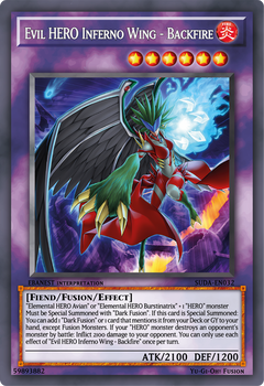 Evil HERO Inferno Wing - Backfire