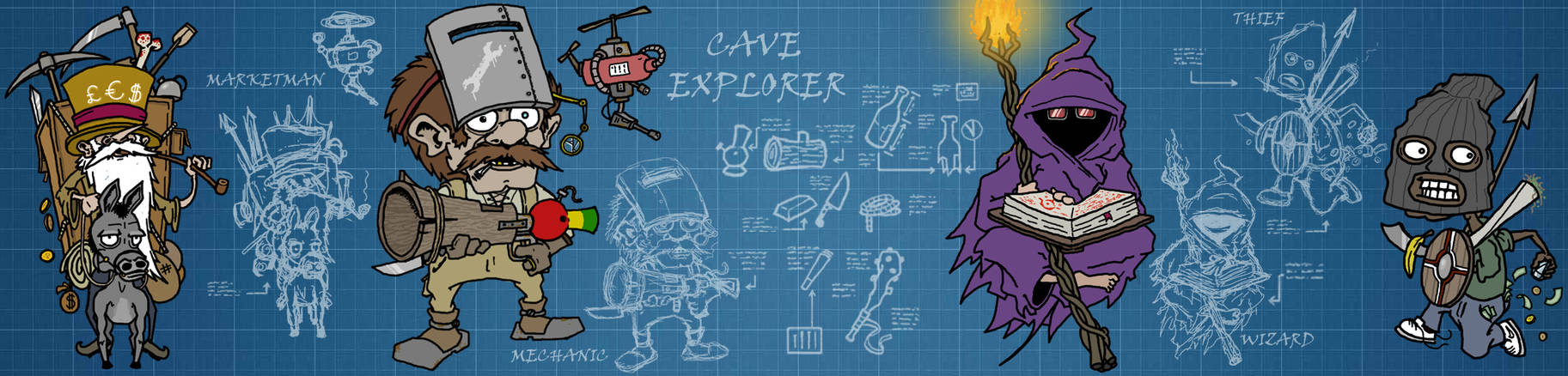 Cave Explorer Blueprints