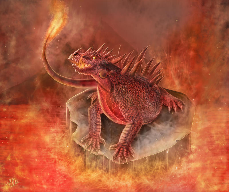 Draw Fire Lizard Fire Lizard by CLB-Raveneye on DeviantArt