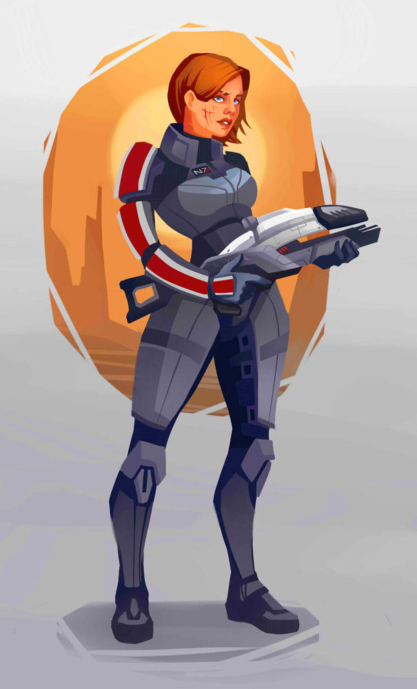 shepard commander by sashafranz on DeviantArt