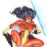 Spider-Woman watercolors