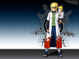 Minato and Kid Naruto