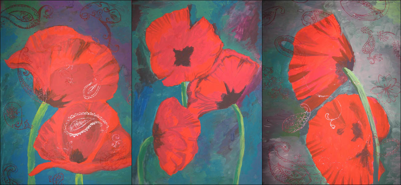 Red, red poppies