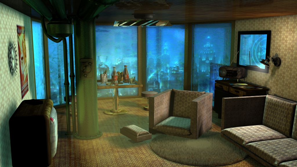 Bioshock Apartments Bioshock Rapture Interior