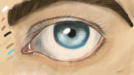 Eye painting practice