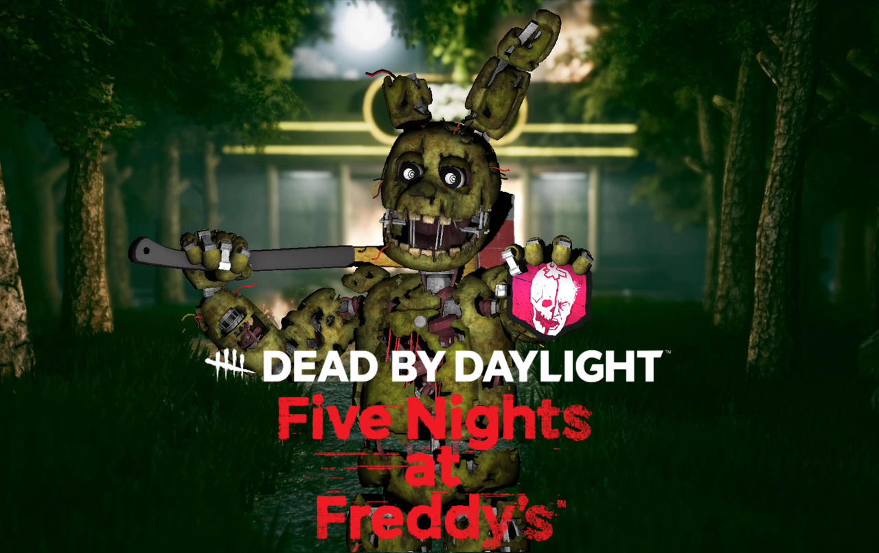 Dead by daylight springtrap holding red mori by springmichaelp3d on ...