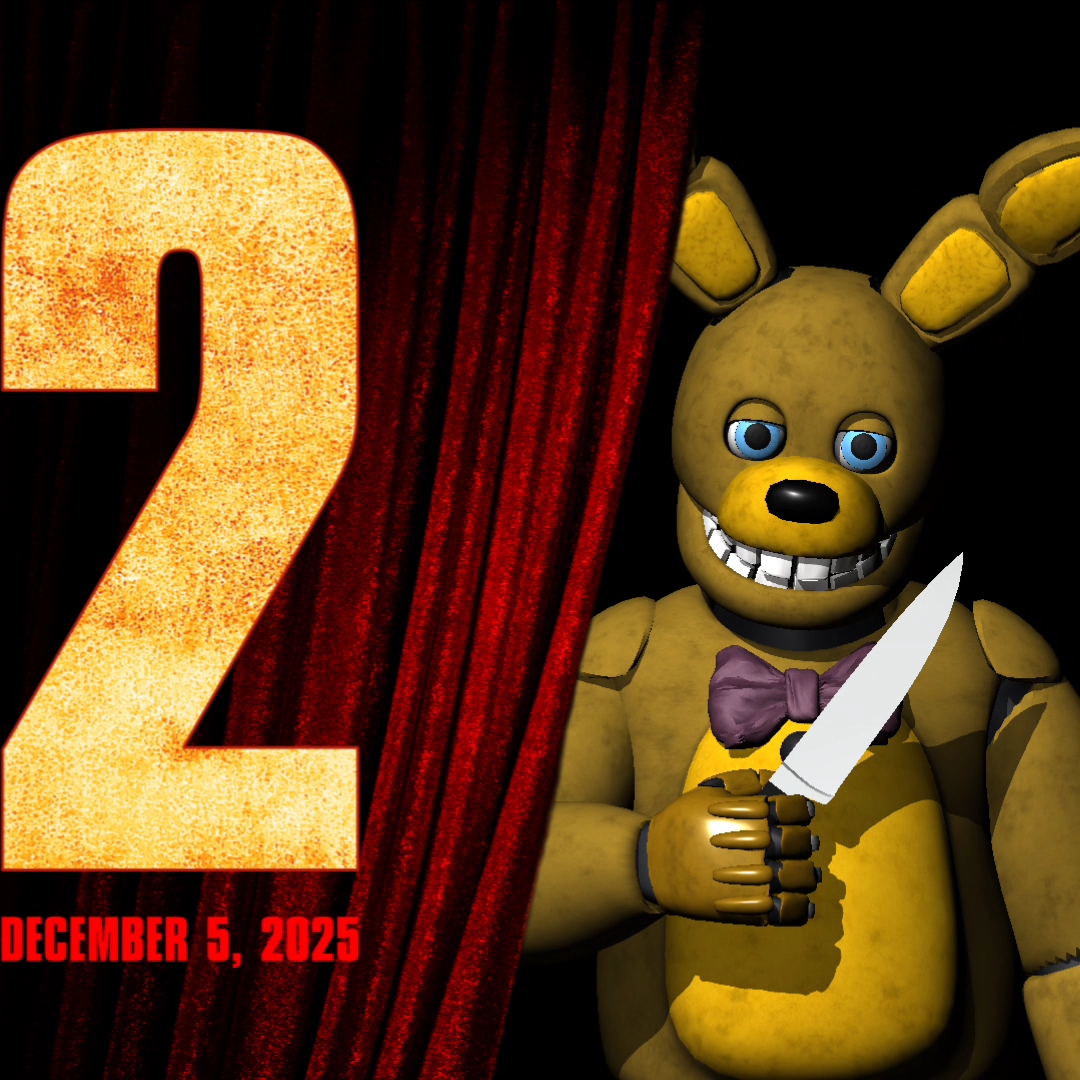 fnaf 2 movie poster springbonnie/yellow rabbit by springmichaelp3d on ...