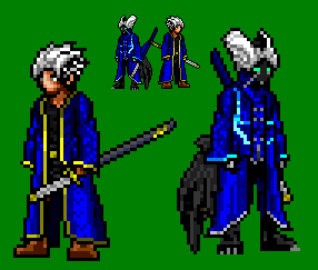 Vergil from Devil May Cry 3, Sprite Stitch Wiki