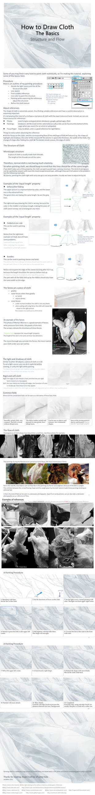 How to Draw Cloth - The Basics by JaneMere