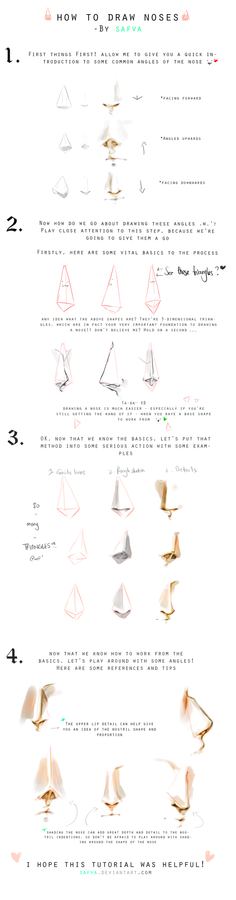 How to draw noses