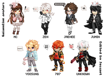 MYSTIC MESSENGER - Gaiaonline cosplay avatars