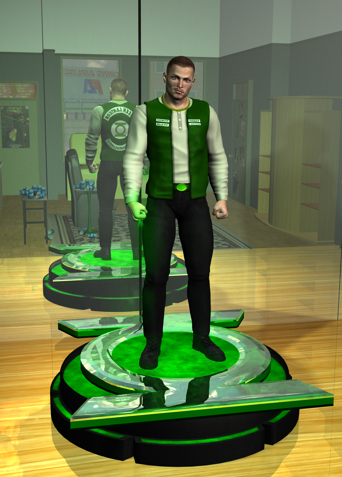 Guy Gardner Statue