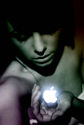 Holding Apple