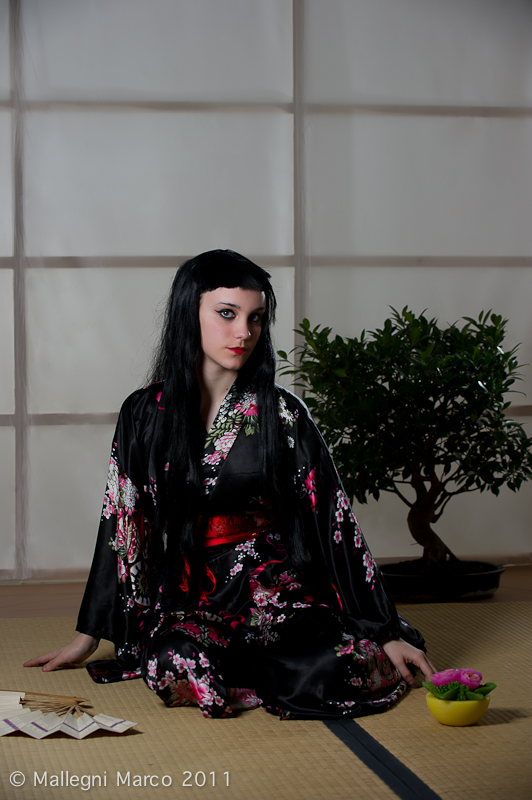 The art of a geisha shooting