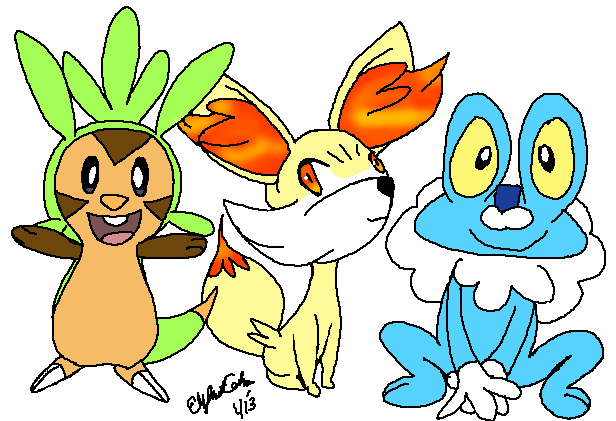 Pokemon X and Y Starters