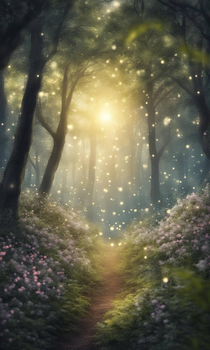 Forest Whimsy Computer Background Whimsical Fantasy Forest - Phone Wallpaper by JamieWvanRijn on DeviantArt